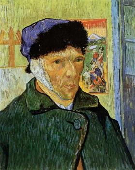 Vincent Van Gogh : Self Portrait with Badaged Ear